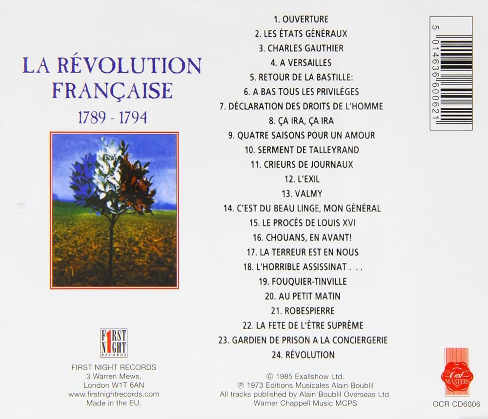 Amazon.com: La Revolution Francaise: CDs y Vinilo